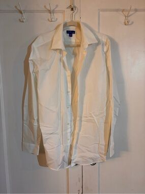 Apt. 9 White Long Sleeve Dress Shirt - Button Front